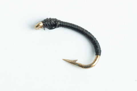 bling midge nymph fly black