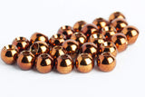 brass beads for fly tying - 25 pack metallic coffee