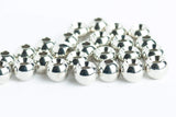 brass beads for fly tying - 100 pack nickel