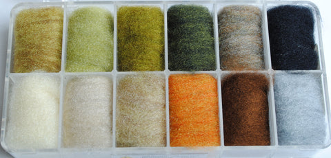 Perfect Hatch Antron Dubbing 12 Pack Assortment