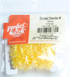Perfect Hatch Chenille - Medium Wooly Bugger fly tying fishing crystal yellow