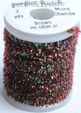Perfect Hatch Micro Crystal Chenille brown fly tying fishing
