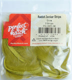 Perfect Hatch Rabbit Zonker Strips olive fly tying fishing