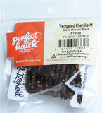 Perfect Hatch Chenille - Medium Wooly Bugger fly tying fishing varigated dark brown black