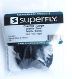 Superfly Chenille - Large fly tying fishing black