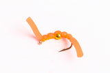 Squirmy Worm Fly, 6-Pack orange