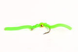 Squirmy Worm Fly, 6-Pack chartreuse