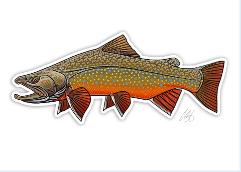 Casey Underwood Decals - Brook Trout