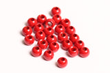 brass beads for fly tying - 100 pack blood red