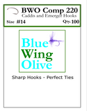 BWO COMP 220 Barbless Emerger Fly Hooks