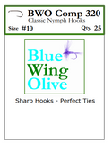 BWO ECO 320 Barbless Nymph Fly Hook label