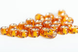Blue Wing Olive Glass Beads for Fly Tying dark amber