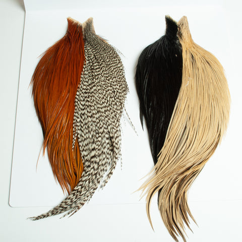 Whiting - Introductory Hackle Pack - Four 1/2 capes - Dry Fly