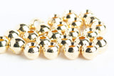brass beads for fly tying - 100 pack gold