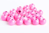 brass beads for fly tying - 25 pack pink