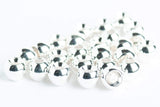 brass beads for fly tying - 25 pack silver