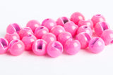 blue wing olive slotted tungsten beads pink