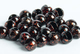 Slotted Mottled Tungsten Beads for Fly Tying  brown