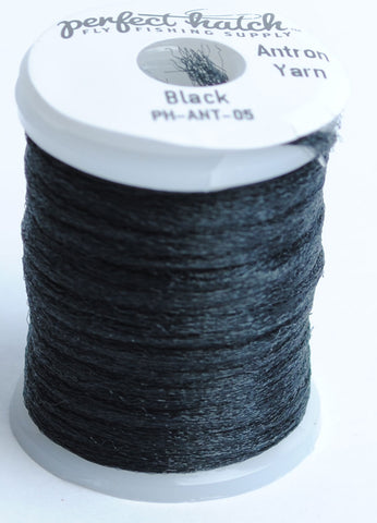 Perfect Hatch Antron Yarn fly tying material fishing black