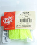 Perfect Hatch Chenille - Medium Wooly Bugger fly tying fishing fluorescent green
