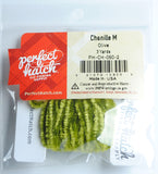 Perfect Hatch Chenille - Medium Wooly Bugger fly tying fishing olive