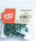Perfect Hatch Chenille - Medium Wooly Bugger fly tying fishing crystal black