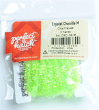 Perfect Hatch Chenille - Medium Wooly Bugger fly tying fishing crystal chartreuse