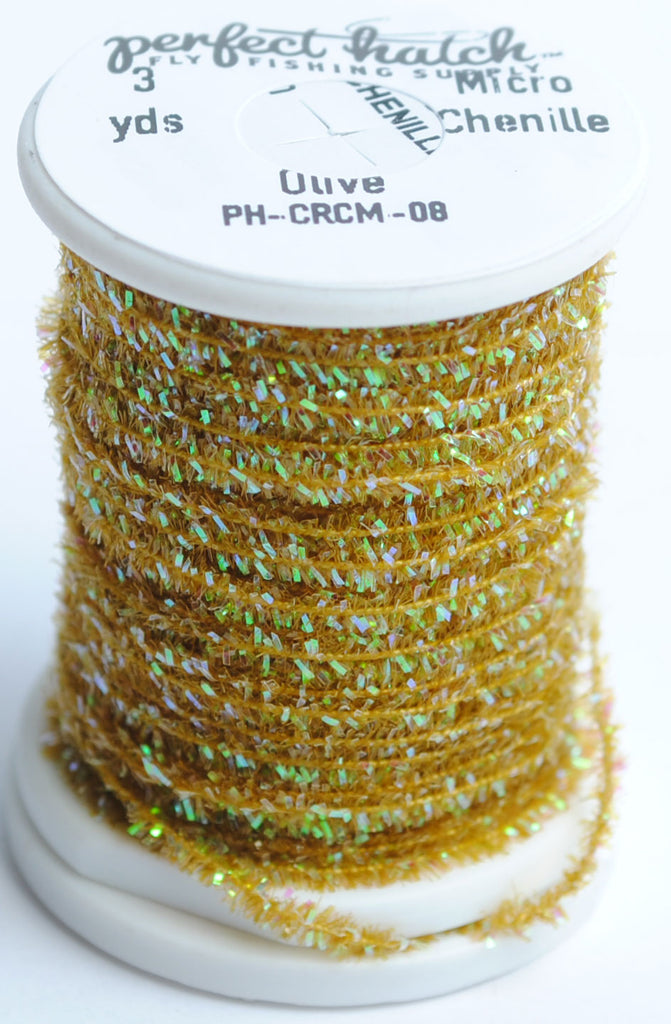 Perfect Hatch Micro Crystal Chenille – Blue Wing Olive