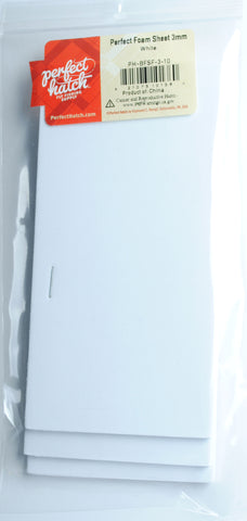 Perfect Hatch Perfect 3 mm Foam Sheet white fly tying fishing