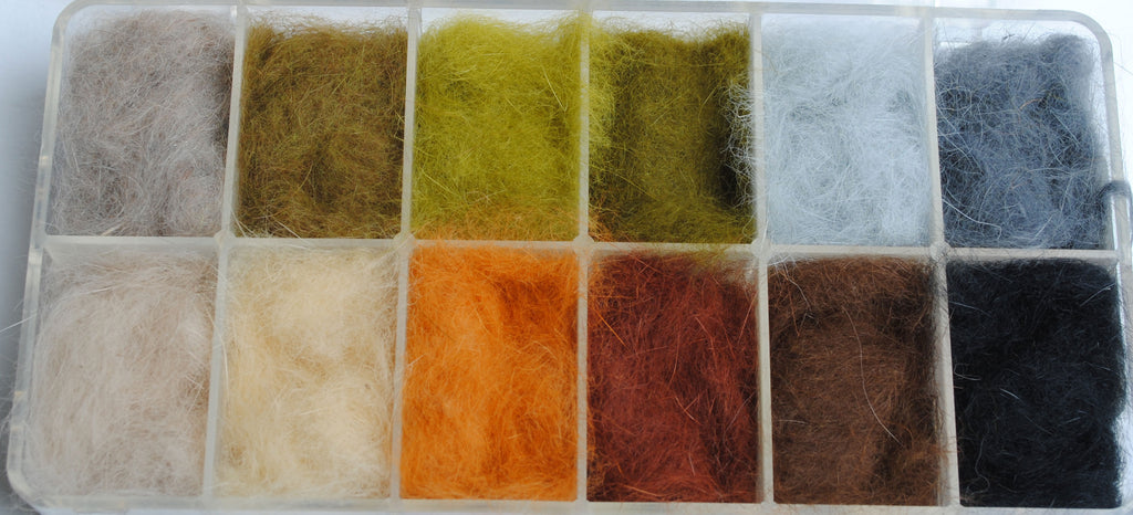 Blue Rabbit Dubbing Perfect Hatch Rabbit Dubbing 12 Pack Assortment – Blue Wing Olive