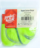 Perfect Hatch Rabbit Zonker Strips chartreuse fly tying fishing