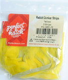 Perfect Hatch Rabbit Zonker Strips yellow fly tying fishing