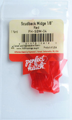 Perfect Hatch Scudback Midge 1/8" fly tying fishing