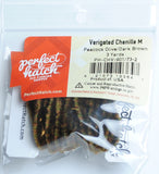 Perfect Hatch Chenille - Medium Wooly Bugger fly tying fishing varigated peacock olive dark brown