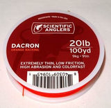 Scientific Anglers Dacron Backing - Orange - 20 Lb - 100 Yd. and 250 Yd.