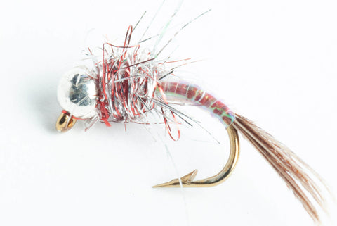 tungsten bead head rainbow warrior nymph fly