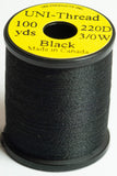 3/0 UNI-Thread, 220 denier Fly-Tying Thread black