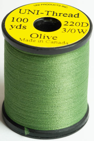 3/0 UNI-Thread, 220 denier Fly-Tying Thread olive