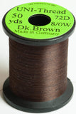 8/0 UNI-Thread, 72 denier Fly-Tying Thread dark brown