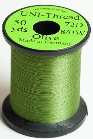 8/0 UNI-Thread, 72 denier Fly-Tying Thread olive